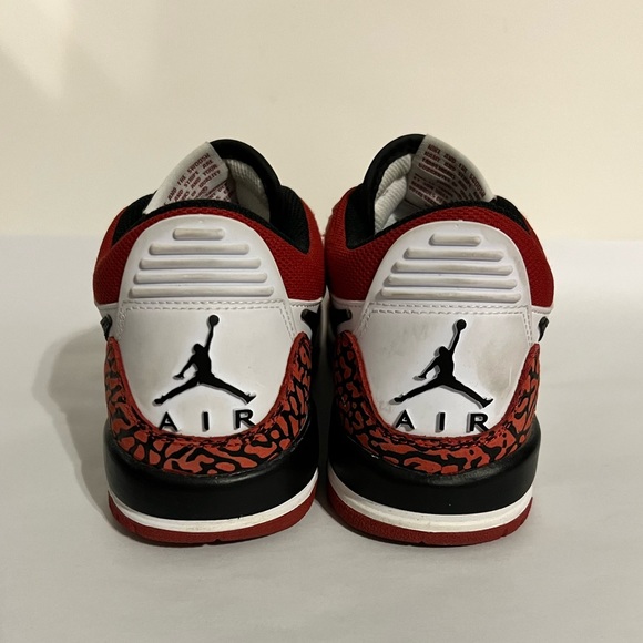 WHITE/BLACK-GYM RED AIR JORDAN LEGACY 312LOW (GS) - Picture 2 of 7
